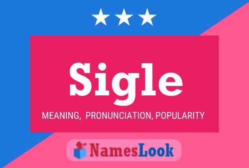 Sigle Name Poster