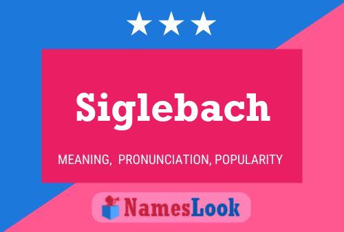 Siglebach Name Poster