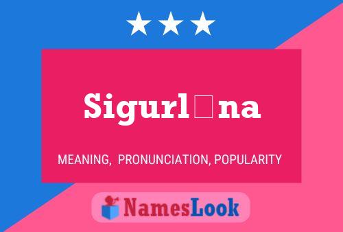 Sigurlína Name Poster