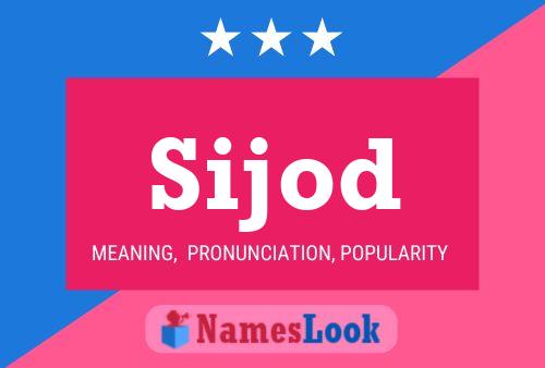 Sijod Name Poster