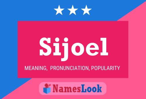 Sijoel Name Poster