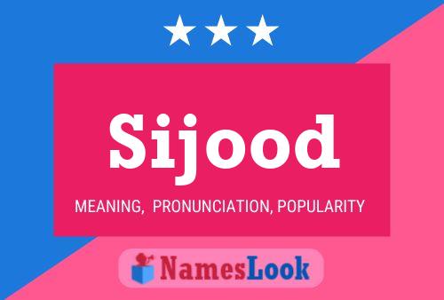 Sijood Name Poster