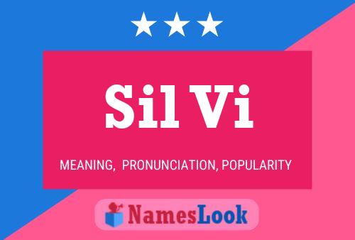 Sil Vi Name Poster