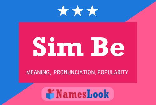 Sim Be Name Poster