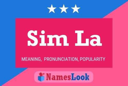 Sim La Name Poster