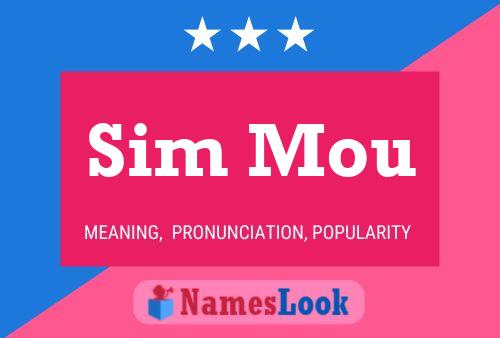 Sim Mou Name Poster