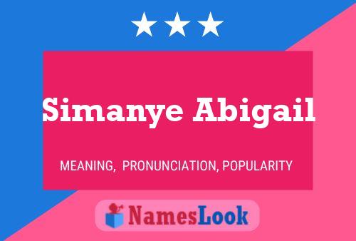 Simanye Abigail Name Poster