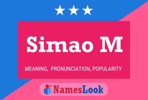 Simao M Name Poster