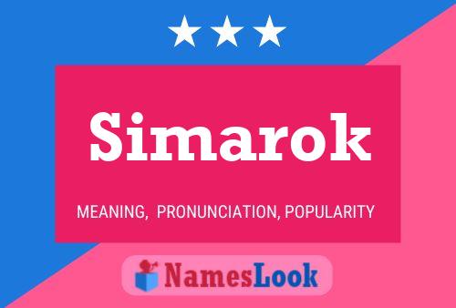 Simarok Name Poster