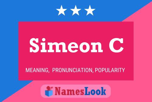 Simeon C Name Poster