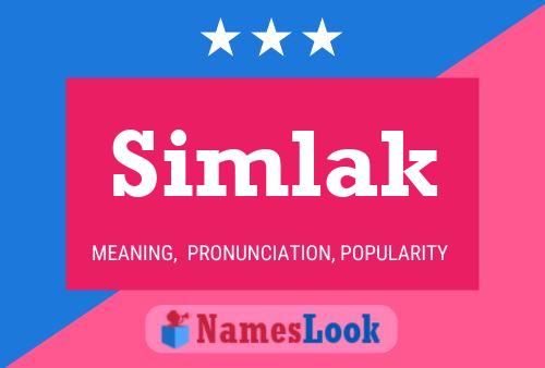 Simlak Name Poster