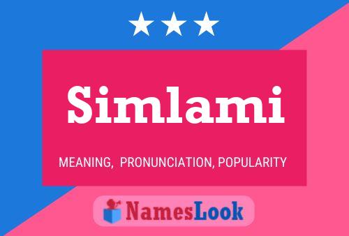 Simlami Name Poster