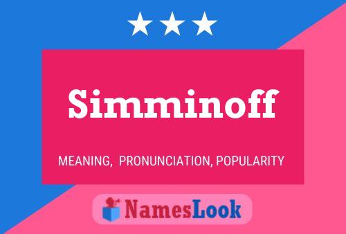 Simminoff Name Poster