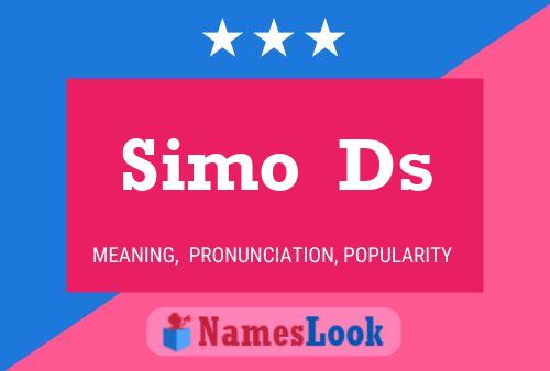 Simo  Ds Name Poster