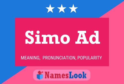 Simo Ad Name Poster