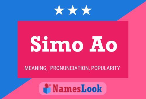 Simo Ao Name Poster