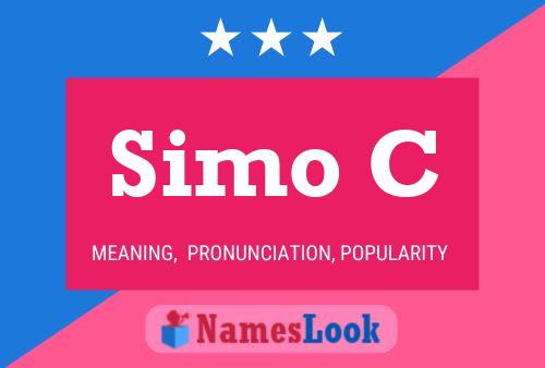 Simo C Name Poster