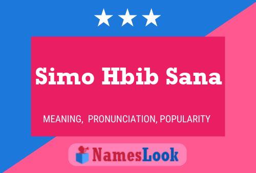 Simo Hbib Sana Name Poster