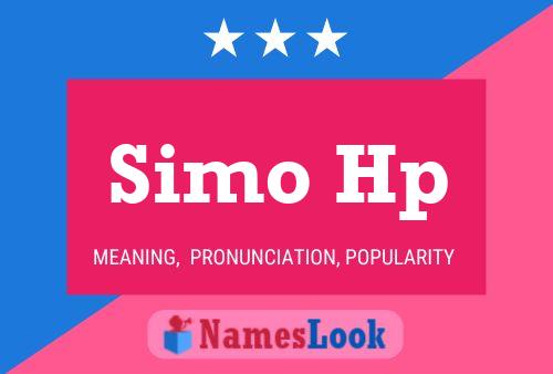 Simo Hp Name Poster