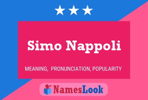 Simo Nappoli Name Poster