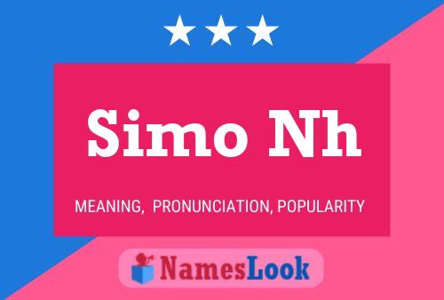 Simo Nh Name Poster