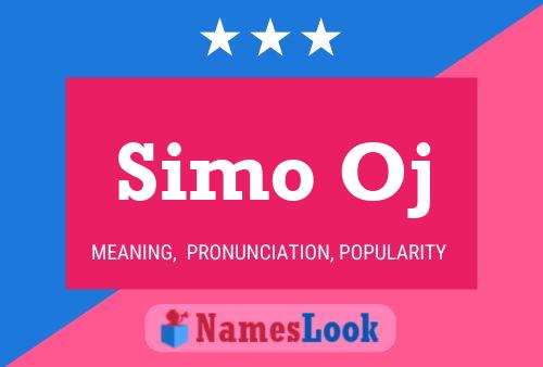 Simo Oj Name Poster