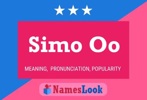 Simo Oo Name Poster