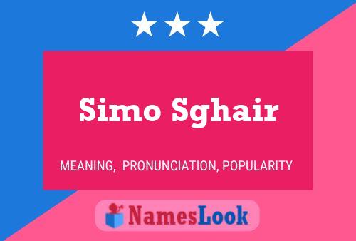 Simo Sghair Name Poster