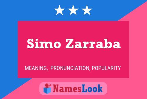 Simo Zarraba Name Poster