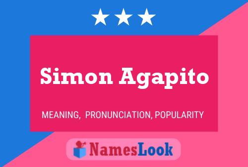 Simon Agapito Name Poster