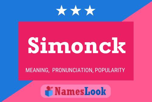 Simonck Name Poster