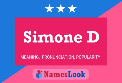 Simone D Name Poster