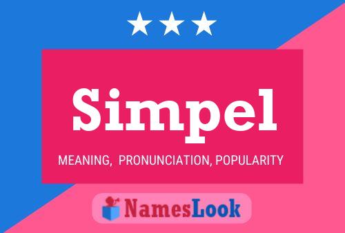 Simpel Name Poster