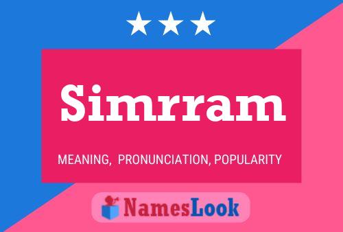 Simrram Name Poster