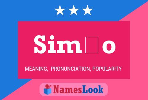 Simão Name Poster