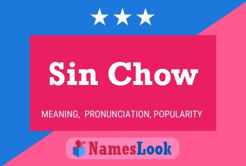 Sin Chow Name Poster