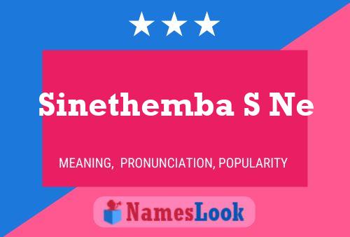 Sinethemba S Ne Name Poster