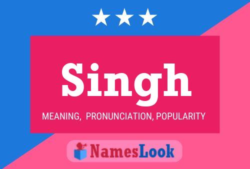 Singh Name Poster