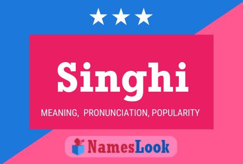 Singhi Name Poster