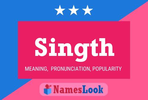 Singth Name Poster