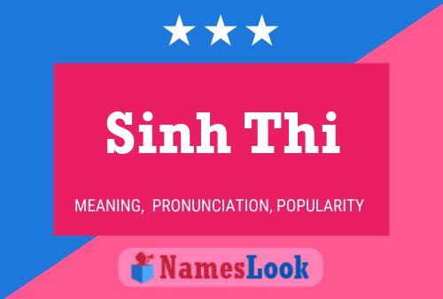 Sinh Thi Name Poster