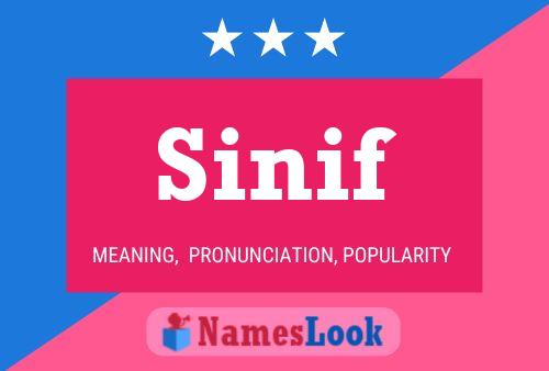 Sinif Name Poster