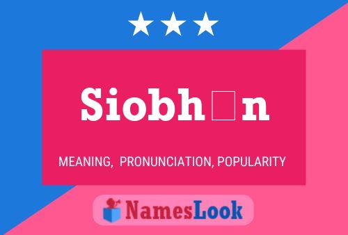 Siobhán Name Poster