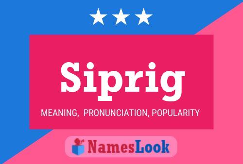 Siprig Name Poster