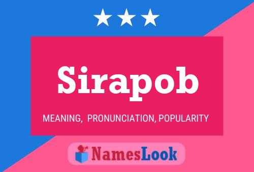 Sirapob Name Poster