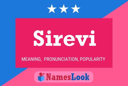 Sirevi Name Poster