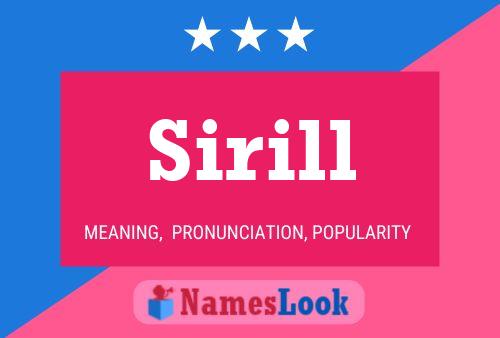 Sirill Name Poster