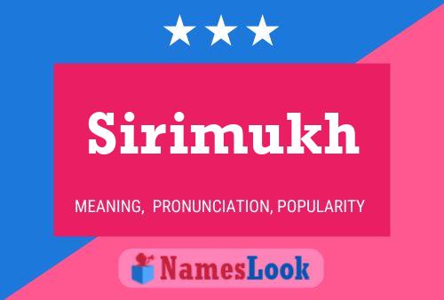 Sirimukh Name Poster