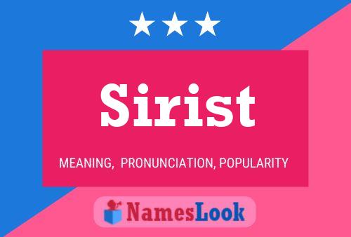 Sirist Name Poster