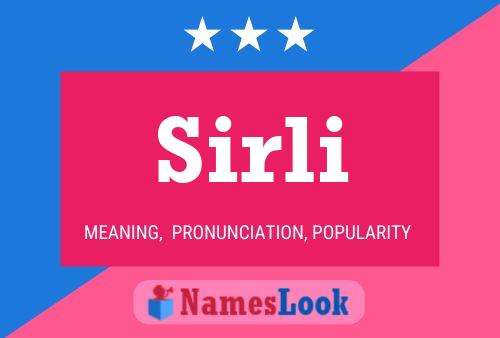 Sirli Name Poster